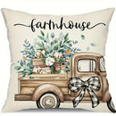 Soft and Comfortable Sweet Home Pattern Design Cushion Cover for Sofa and Chair by Axyaa