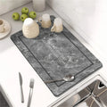 Axyaa Silicone Stripe Kitchen Drying Mat - Absorbent & Stylish Tables Cups Holder
