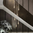 Axyaa Gold Drop Chandelier for Luxury Living Spaces