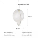 Axyaa Nordic Silk Chandelier Pendant Lights for Foyer Bar Bedroom Hanging Lamp