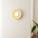 Axyaa Yellow Travertine Stone LED Wall Lamp with Pull Chain Switch