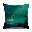 Axyaa Landscape Linen Pillowcase - Home Sofa Office Decoration - 45*45cm