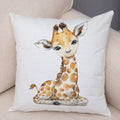 Axyaa Animal Cushion Cover - Cute, Watercolor, Sofa Decor Pillowcase