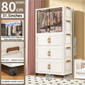 Axyaa 2-Door Foldable Wardrobe: Portable Closet, Large Capacity Storage Organizer