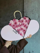 Axyaa Heart Rose Box & Key Soap Flower Gift - Girlfriend Birthday Surprise