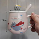 Axyaa Cartoon Ceramic Mug - Fun Tea & Coffee Cup Gift