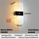 Axyaa Wireless LED Wall Lamp USB Rechargeable Bedroom Sconce