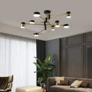 Axyaa Modern Nordic Black Gold LED Ceiling Chandelier