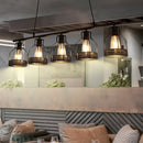 Axyaa Retro Loft Chandelier Industrial Style Pendant Lamp for Living Room