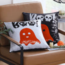 Axyaa Halloween Ghost Sequins Throw Pillow Cover 45x45 Room Decor