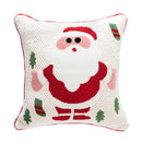 Axyaa Santa Snowflake Embroidery Cushion Cover 45x45cm
