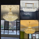 Luxury Crystal Chandelier for Duplex Living Room by Axyaa - Elegant Hanging Light Fixture