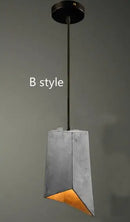 Axyaa Concrete Pendant Light: Vintage Farmhouse Kitchen Industrial Rustic Fixture
