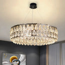 Axyaa Crystal Chandelier Pendant Light for Living Room and Dining Room