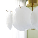 Axyaa French Cream White Glass Ceiling Light for Medieval Style Rooms