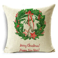 Axyaa Festive Christmas Tree Pillow Cover for Home Decoration