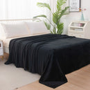 Axyaa Velvet Plush Fleece Blanket - Solid Color Velour Design