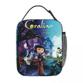 Axyaa Coraline Doll Horror Cartoon Lunch Bag
