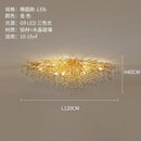 Axyaa Modern Crystal LED Chandelier, Nordic Luxury Ceiling Lamp for Living Room