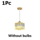 Axyaa Crystal Pendant Light for Restaurant Bar, Kitchen, Bedroom - Modern Minimalist Design