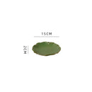 Axyaa Lotus Leaf Ceramic Dinner Plate Set - Japanese Style Tableware