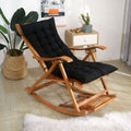 Axyaa Outdoor High-Back Chair Cushion // Non-Slip Sun Lounger Pad // Washable Garden Seat Pillows