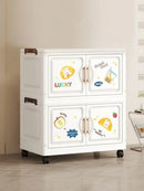 Axyaa Cartoon Foldable Storage Box, Heavy-Duty Rolling Organizer for Home Organization