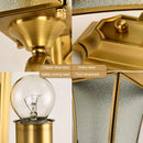Axyaa Nordic Copper Outdoor Wall Light: Waterproof LED Garden Lamp