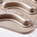 Axyaa 10-Hole Carbon Cake Baking Pan Non-Stick Muffin Mold Bakeware Tools