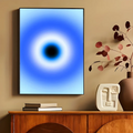 Evil Eyes Abstract Art Canvas Dcor Prints by Axyaa