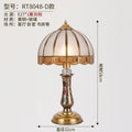 Axyaa European Retro Copper Bedside Lamp for Bedroom and Living Room
