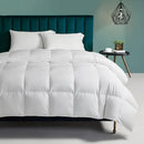 Axyaa Organic Cotton Queen Comforter, Feather Down, All Season, Queen Size