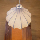 Axyaa Zeppelin Silk Pendant Light: Designer Unique Wabi Sabi Lamp for Living Room or Bedroom
