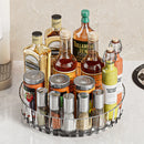 Axyaa Rotating Seasoning Storage Tray Turntable Kitchen Organizer