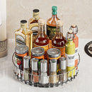 Axyaa Seasoning Storage Tray: Rotating Kitchen Organizer for Cosmetics, Bathroom, and Pantry