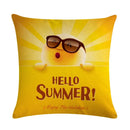 Axyaa Printed Linen Pillowcase 45*45cm for Sofa Chair Decoration