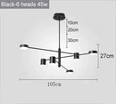 Axyaa LED Minimalist Chandelier Kitchen Island Lamp Living Room Luxury Lighting