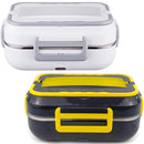 Axyaa Electric Lunch Box: Portable 2 in 1 Car Office Food Warmer & Container
