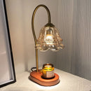 Axyaa Lily-of-the-valley Wax Melt Lamp, Retro Style, Ceramic & Metal, Home Fragrance Light