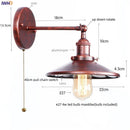 Axyaa Rustic LED Wall Lamp Sconce for Bedroom Dining Room Foyer Bathroom Mirrors