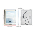 Axyaa Smart LED Bathroom Mirror with Bluetooth Speaker & Anti-Fog