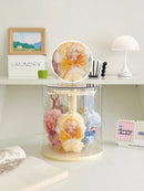Axyaa Acrylic Blind Box Display Stand for POPMART Plush Dolls Pendant Rotation Cabinet