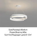 Axyaa Modern LED Ceiling Chandelier: Black/White, Living/Dining/Bedroom/Kitchen, Home Lighting Fixture