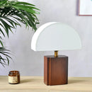 Axyaa Wood Base Wabi-sabi Living Room Lamp