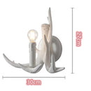 Axyaa Deer Horn Chandelier for Retro Living Room Decor
