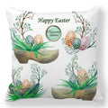 Axyaa Easter Bunny Egg Floral Print Pillowcase