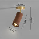 Axyaa Walnut Tube Ceiling Spotlight for Living Room, Restaurant, and Corridor