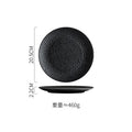 Axyaa Matte Ceramic Steak Pasta Dessert Salad Plate Hammer Pattern Shallow Restaurant Tableware