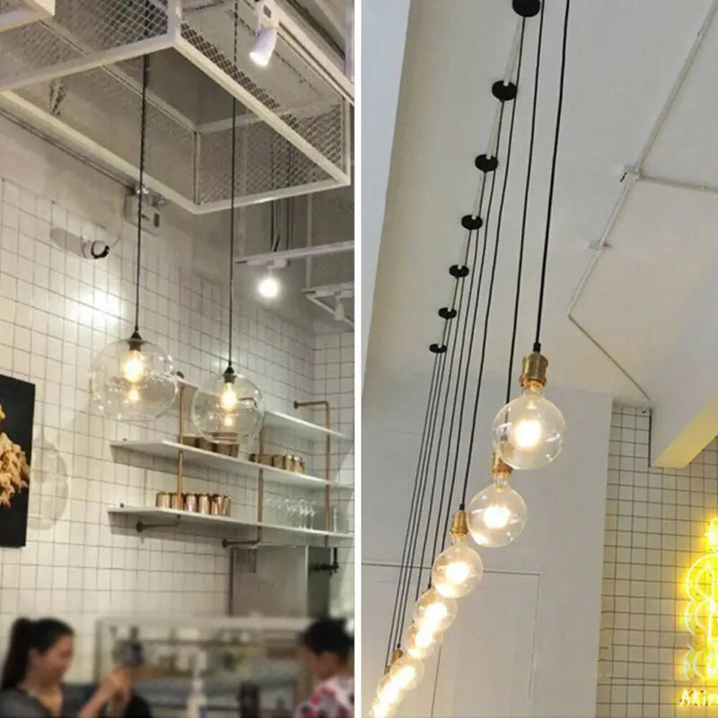 Axyaa Retro Industrial Pendant Lamp Base E27 Ceiling Lighting Fixture