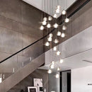 Axyaa Modern Staircase Chandeliers LED Pendant Lights for Living Room